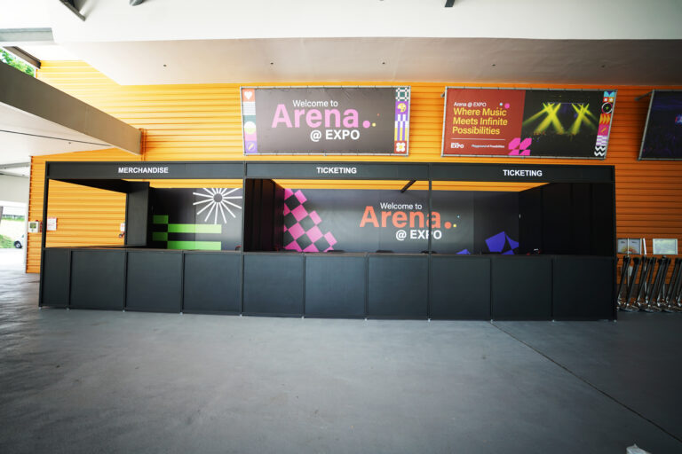 Ticketing & Official Merchandise Booths